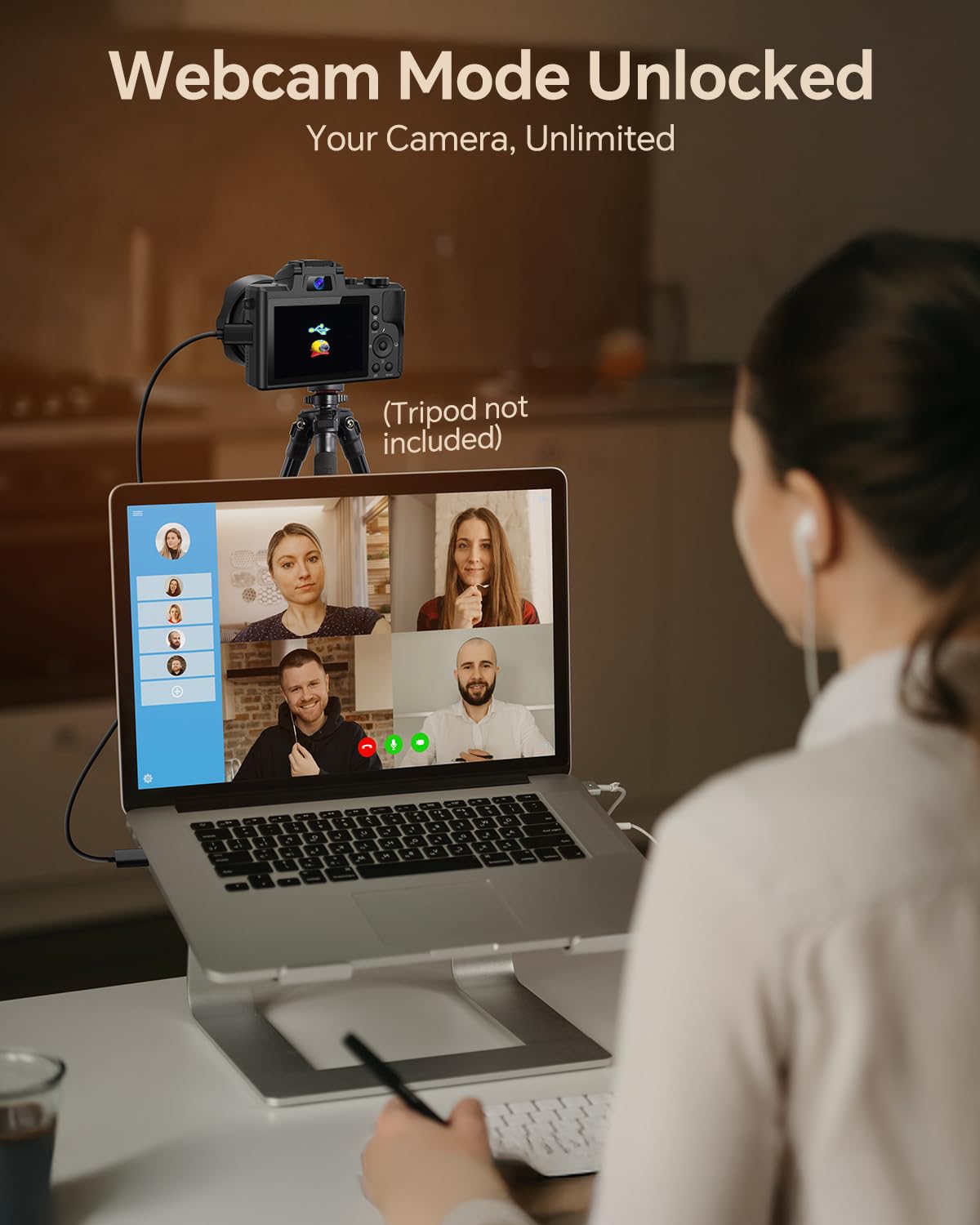 Fulealfly 8K 88MP Autofocus Digital Camera for Photography