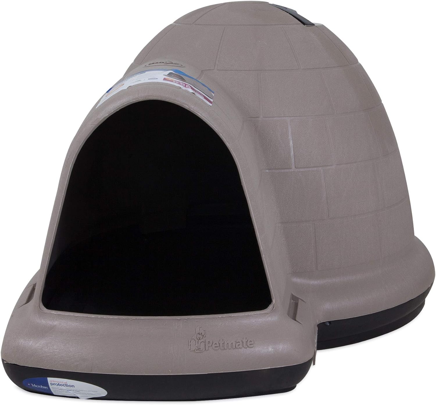 2025 Petmate Indigo Dog House (Igloo Dog House, Made in USA with 90% Recycled Materials, All-Weather Protection Pet Shelter) for XL Dogs -90 to 125 pounds, Made in USA
