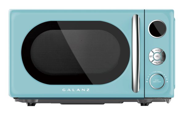 0.7 cu. ft. Retro Countertop Microwave Oven, 700 Watts, Blue