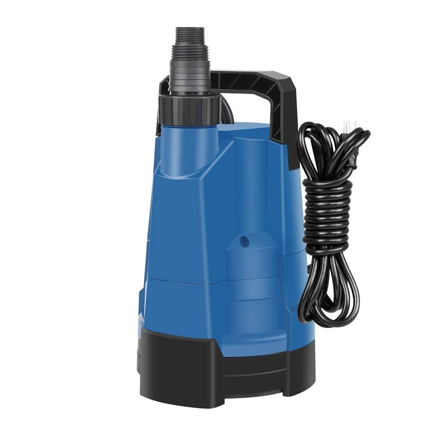2025 1/4HP Utility Water Pump, 1580GPH Submersible Portable Clean Water Pump for Basement Flooding, Draining, Swimming