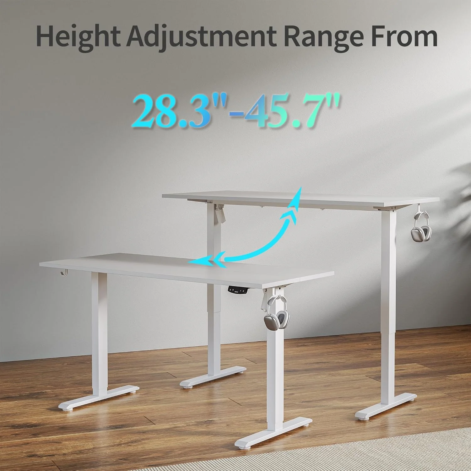 Electric Standing Desk 48 x 24 Inches Height Adjustable Desk