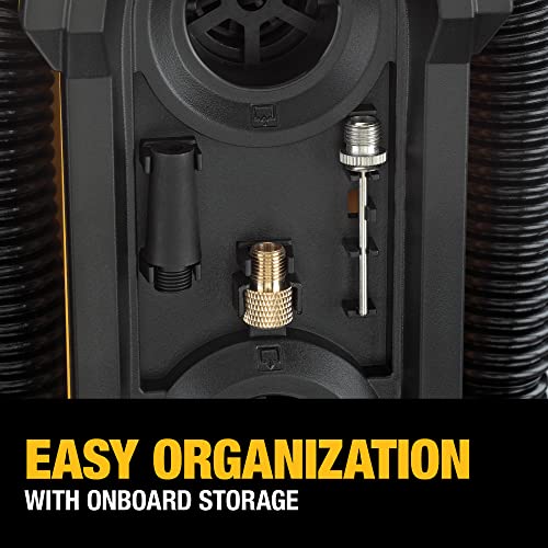 DEWALT 20V MAX Tire Inflator, Compact and Portable, Automatic Shut Off, LED Light