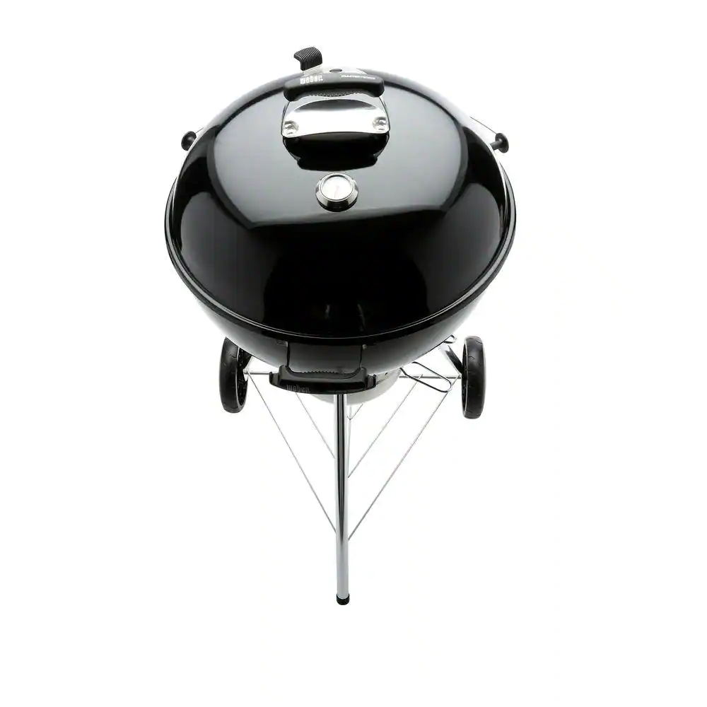 14501001 22 in.  Charcoal Grill in Black with Built-In Thermometer