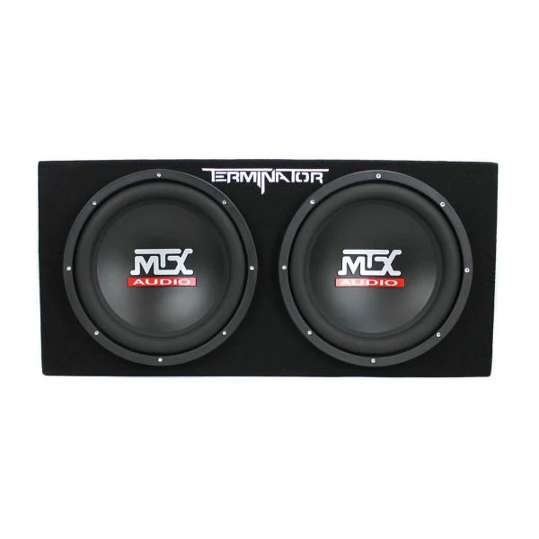 12 1200W Dual Loaded Car Subwoofers + Box + 1500W Amp + Kit