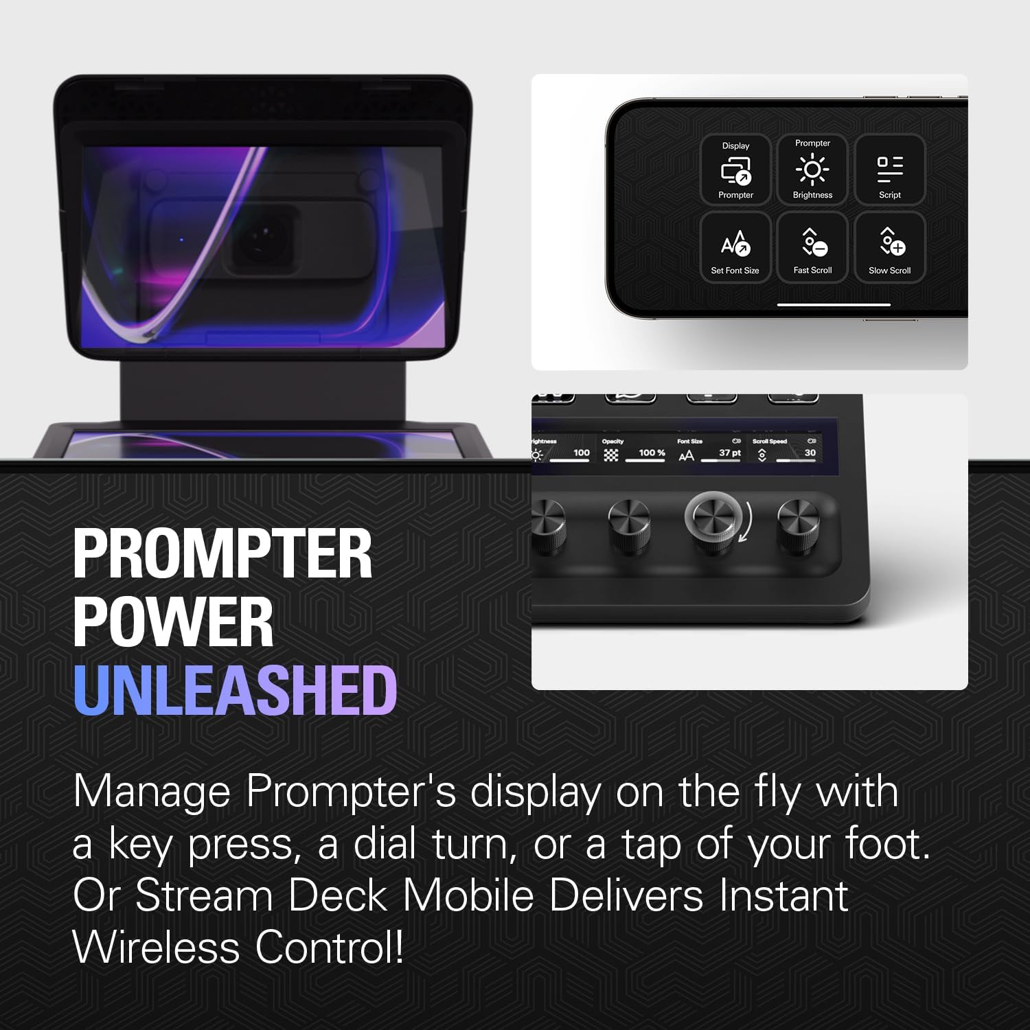 Prompter – Teleprompter with Built-In Screen