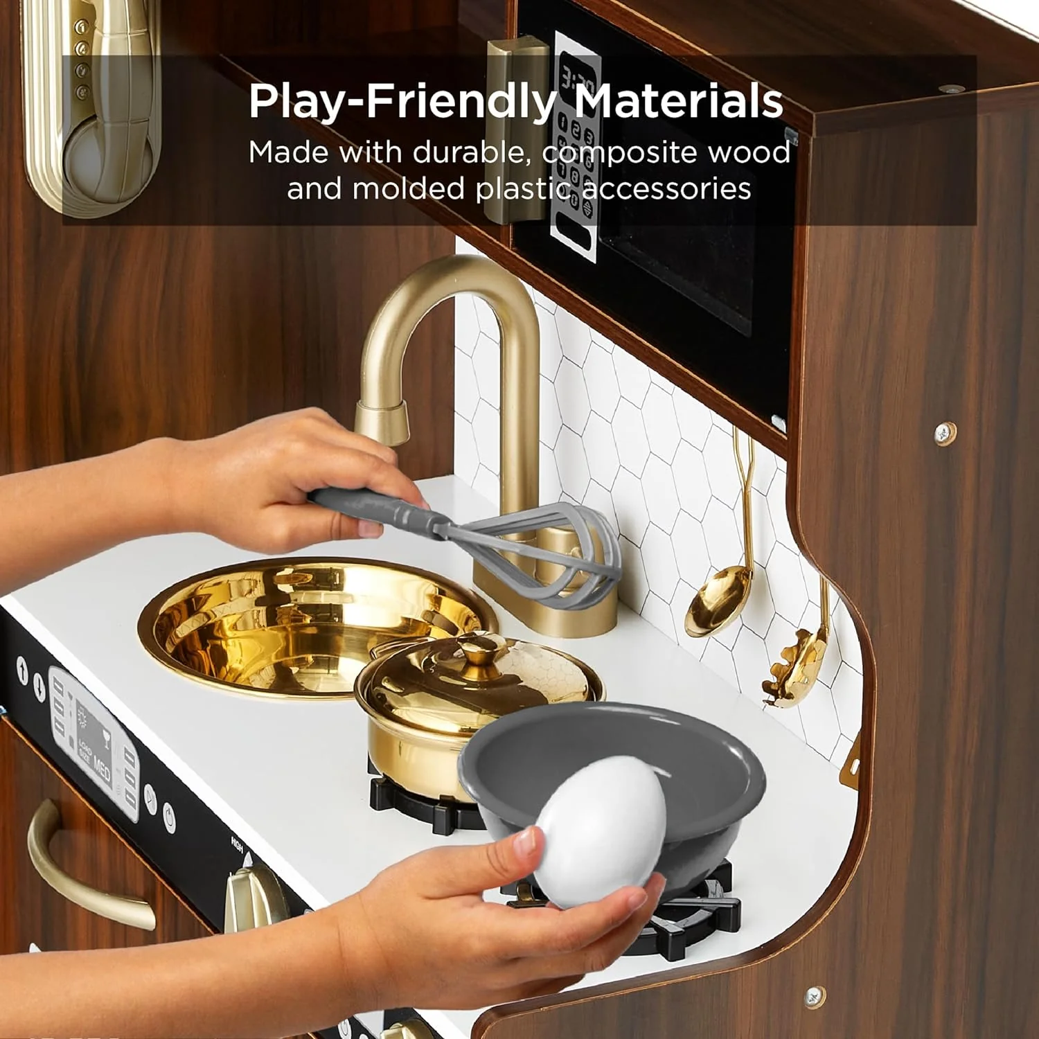 2025 Best Pretend Kitchen Wooden Toy Set for Kids