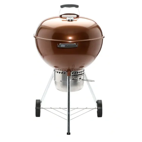 14402001 22 in. Original Kettle Premium Charcoal Grill in Copper with Built-In Thermometer