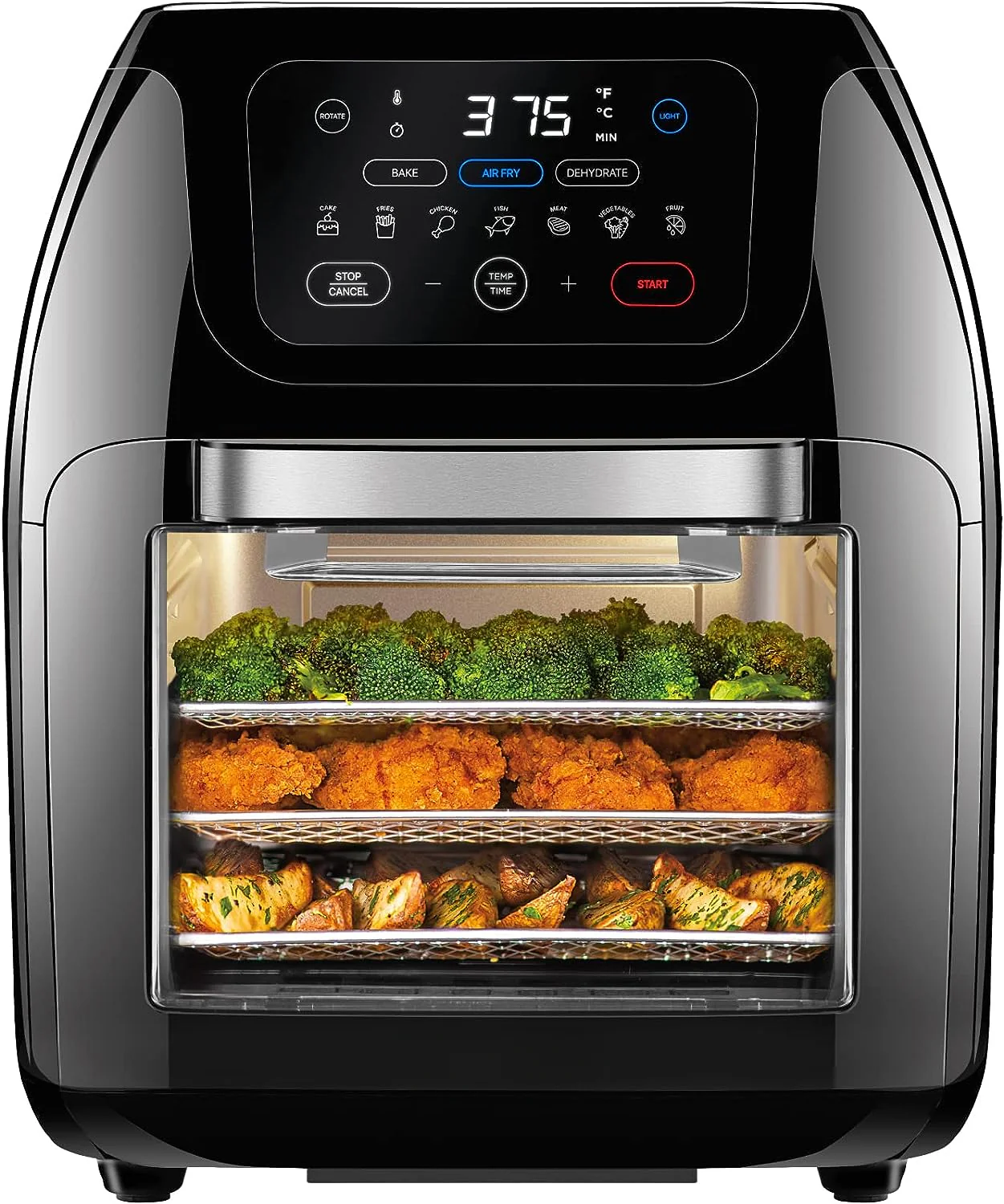 Multifunctional Digital Air Fryer+ Rotisserie, Dehydrator, Convection Oven