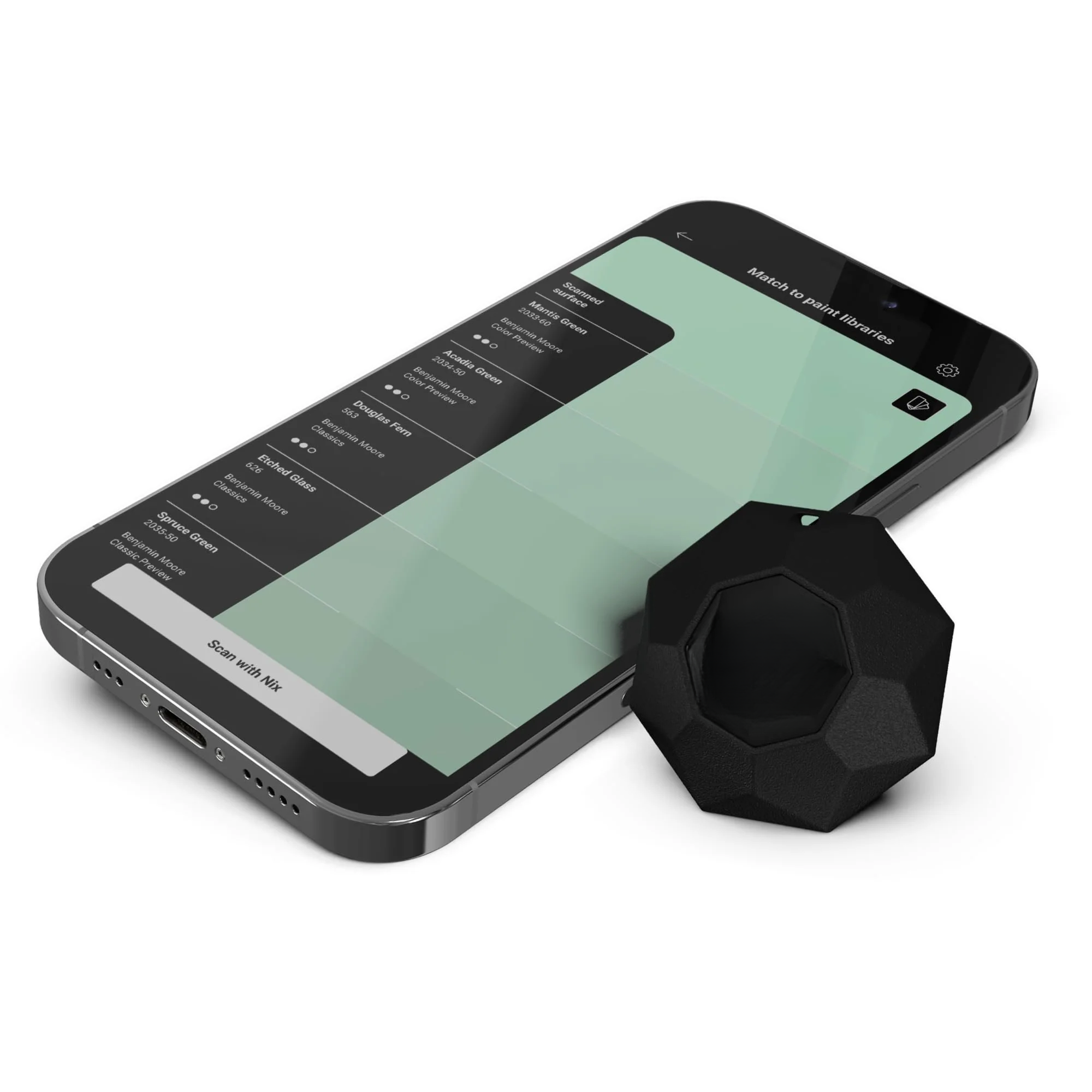 Mini 3 Color Sensor Colorimeter, Portable Color Matching Tool