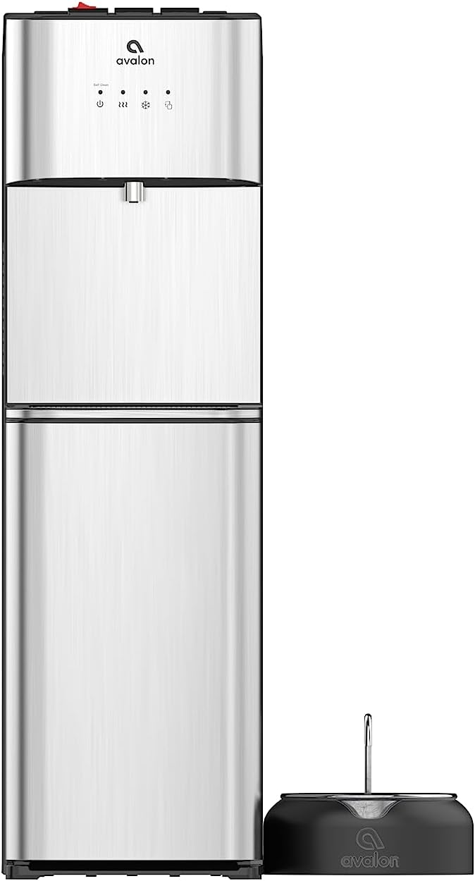 Limited Edition Self Cleaning Water Cooler Water Dispenser - 3 Temperature Settings - Hot, Cold & Room Water, Durable Stainless Steel Construction, Bottom Loading - UL Listed-Avalon