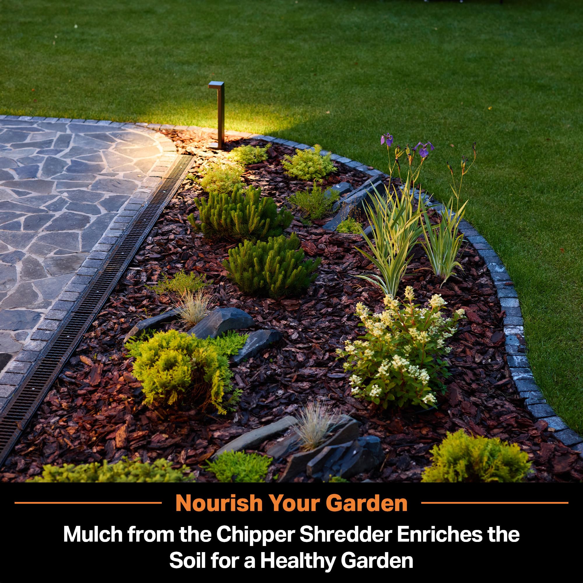 LawnMaster 15-Amp Electric Wood Chipper Shredder