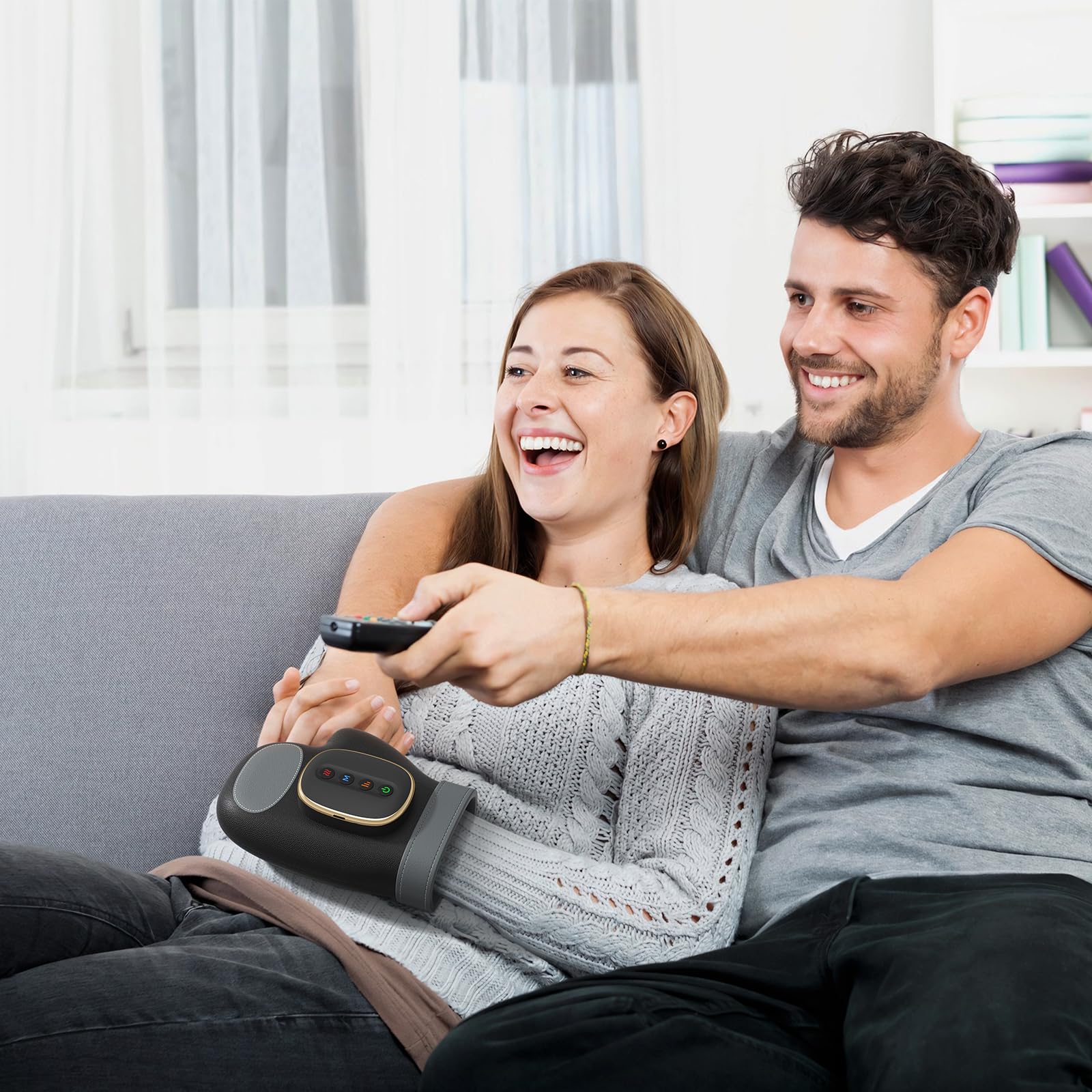 WUX Hand Massager with Heat Compression Relief