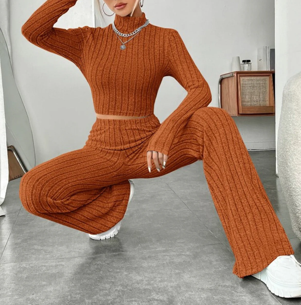Odette Two-Piece Turtleneck Set