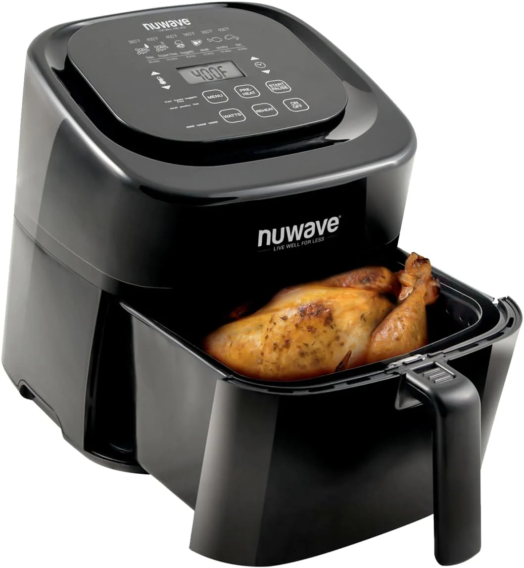 Brio Air Fryer Oven 15.5Qt X-Large Family Size Ultra Non-Stick Grill Griddle Plate