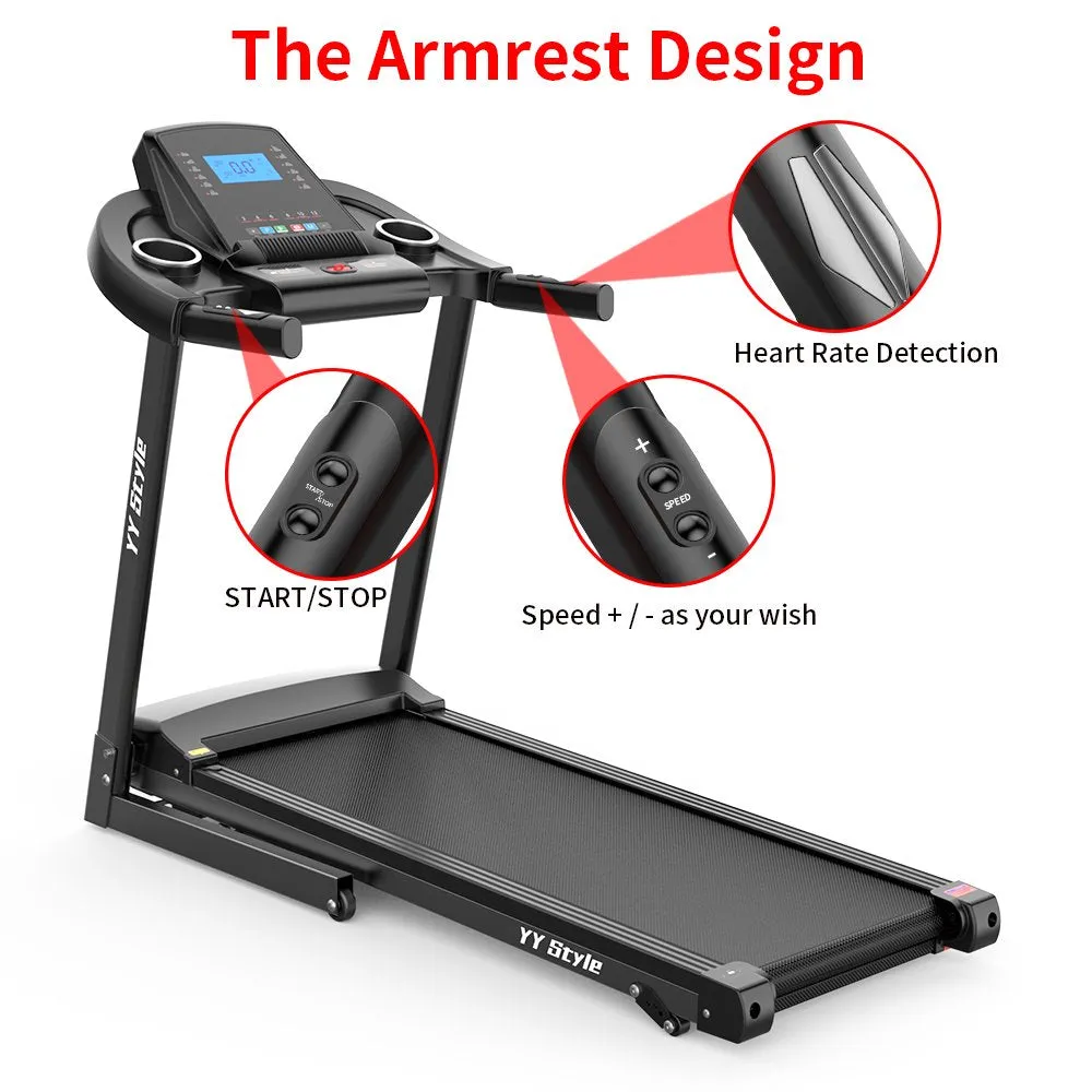 YY Style Folding Treadmills for Home with 265Lb Capacity Bluetooth and Incline