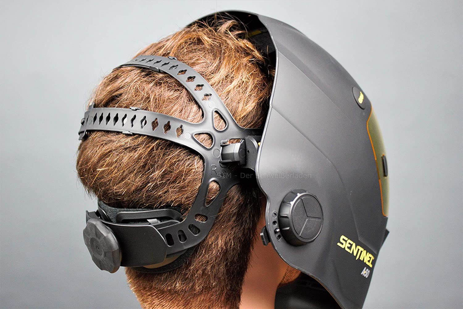 A50 Welding Helmet, Black, 3.93 x 2.36 in. (100 x 60 mm) Viewing Area.