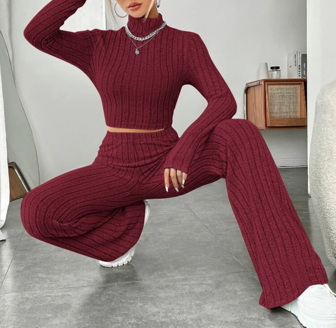 Odette Two-Piece Turtleneck Set
