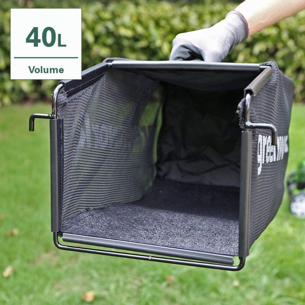 Greenworks 48V (2x24V) Selbstfahrender Akku Rasenmher für groe Flchen bis zu 480m, 46cm Schnittbreite, 55L Sack PLUS zwei 4Ah-Akkus und Doppelladegert GD24X2LM46SPK4X