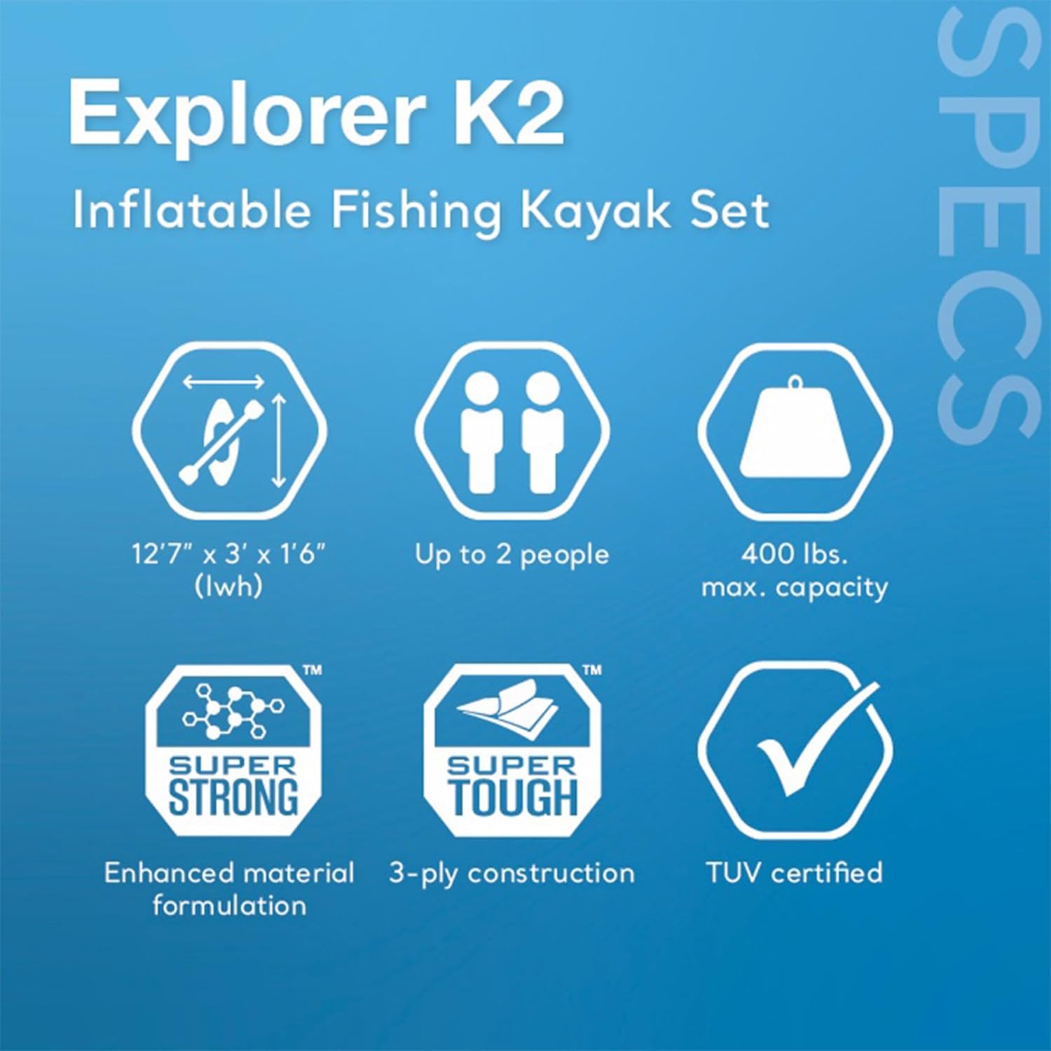 68309Ep Excursion Pro K2 Inflatable Kayak Set