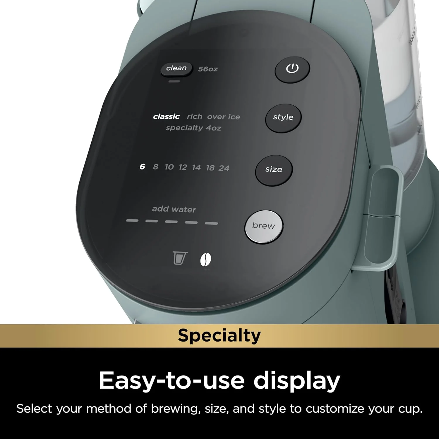 Coffee Maker Single Serve 56oz Removable Reservoir