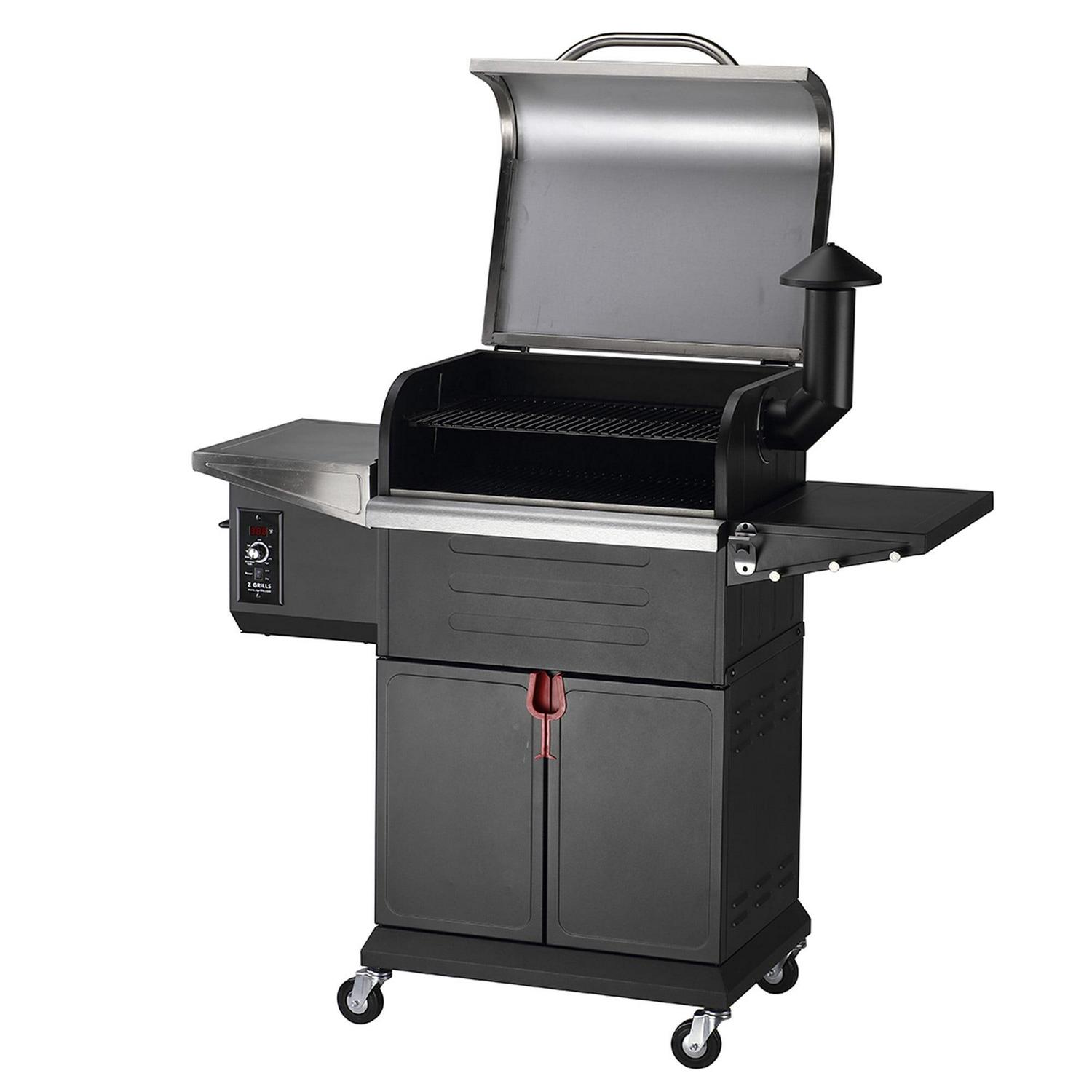 2025 ZPG-600D3E 8-in-1 Pellet Grill & Smoker, 572 sq.in., Porcelain-Coated Steel, Smoke Color