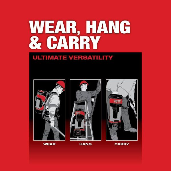 0885-20-48-11-1850 M18 FUEL 1 Gal. 18-Volt Lithium-Ion Brushless Cordless 3-in-1 Backpack Vacuum W/ 5.0Ah Battery