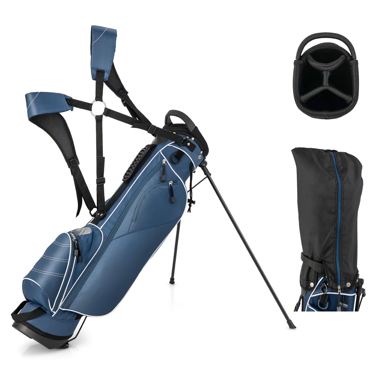 2025 Golf Stand Bag, Lightweight Golf Club Bag with 4 Way Top Dividers