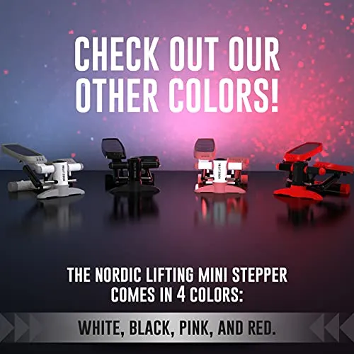 Mini Stepper & Stair Climber Machine - W/Resistance Bands Set - Portable Step Exercise