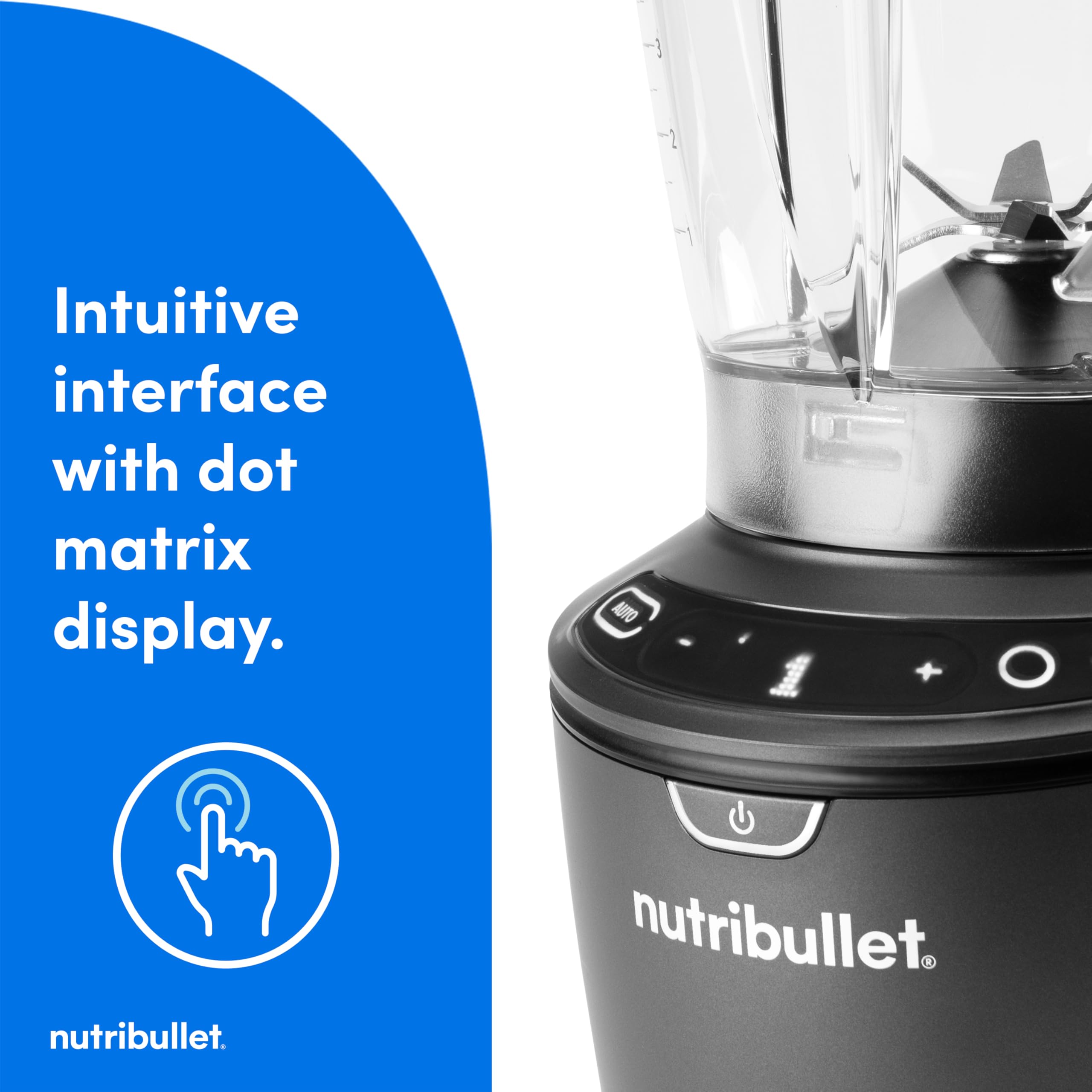 nutribullet SmartSense Blender Combo, 1400 Watt Gunmetal