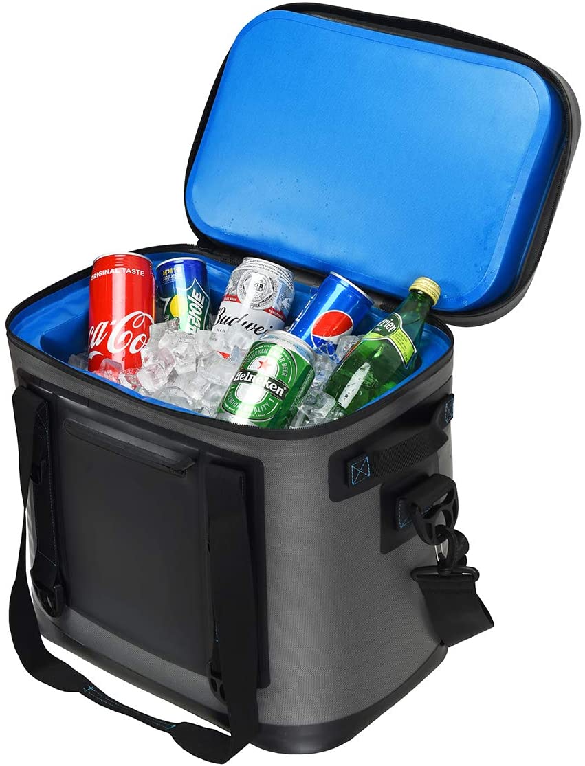 30-Can Portable Cooler Bag, Insulated Soft Camping Cooler