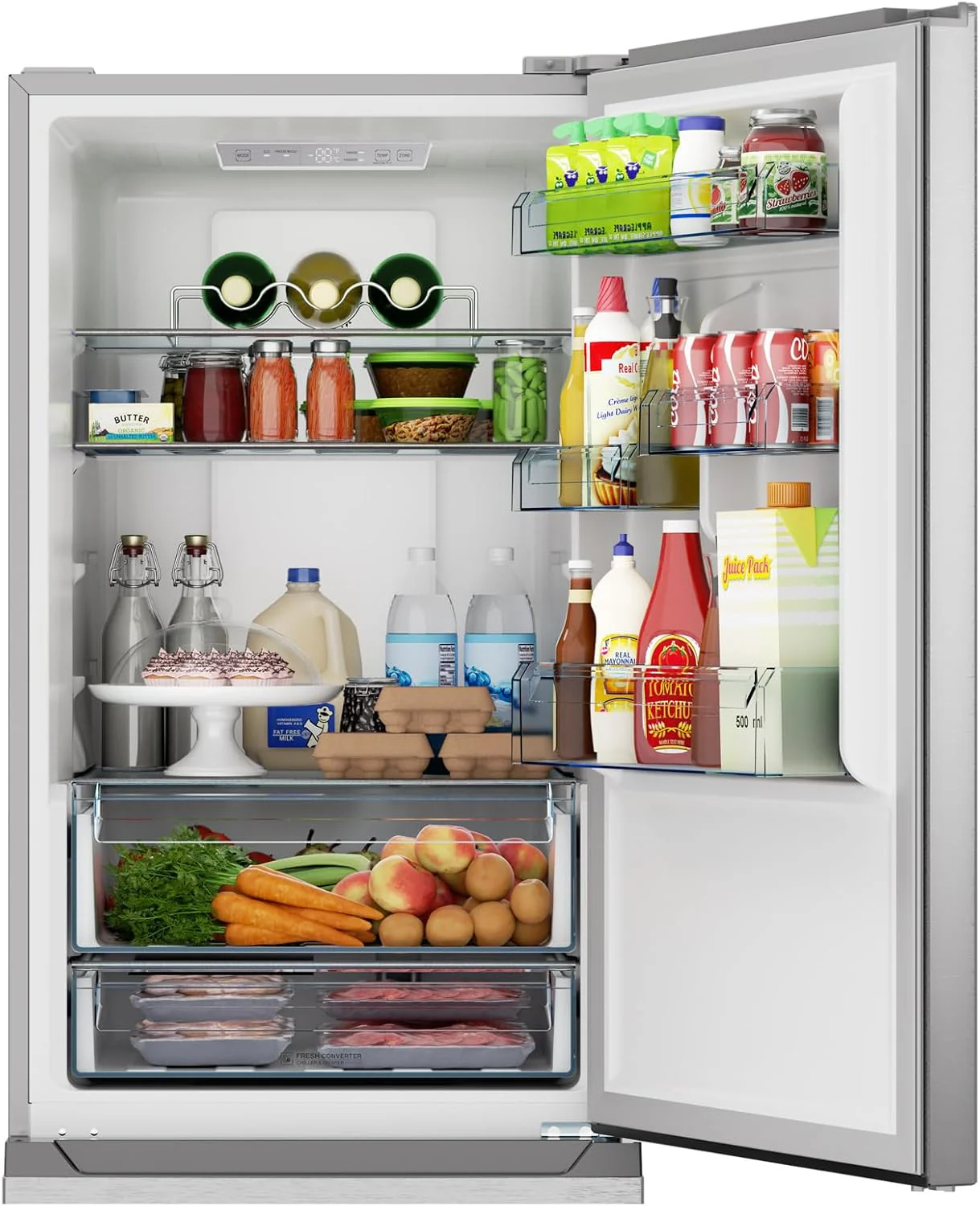 Sharp Bottom-Freezer Counter-Depth Refrigerator, 24 Inch, 11.5 Cubic Foot