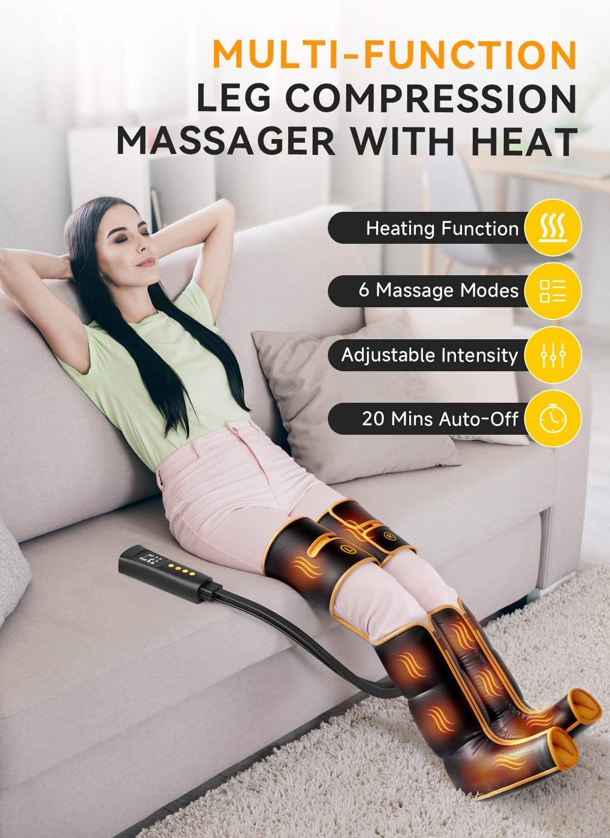 ITCPRL Leg Massager with Heat and Compression