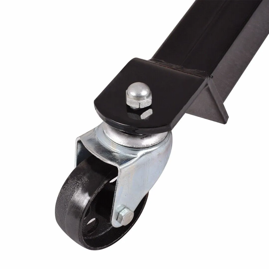 Hydraulic Car Transmission Jack Vertical Lift,1660 Pounds,360掳Rotating Wheel Lift,Red