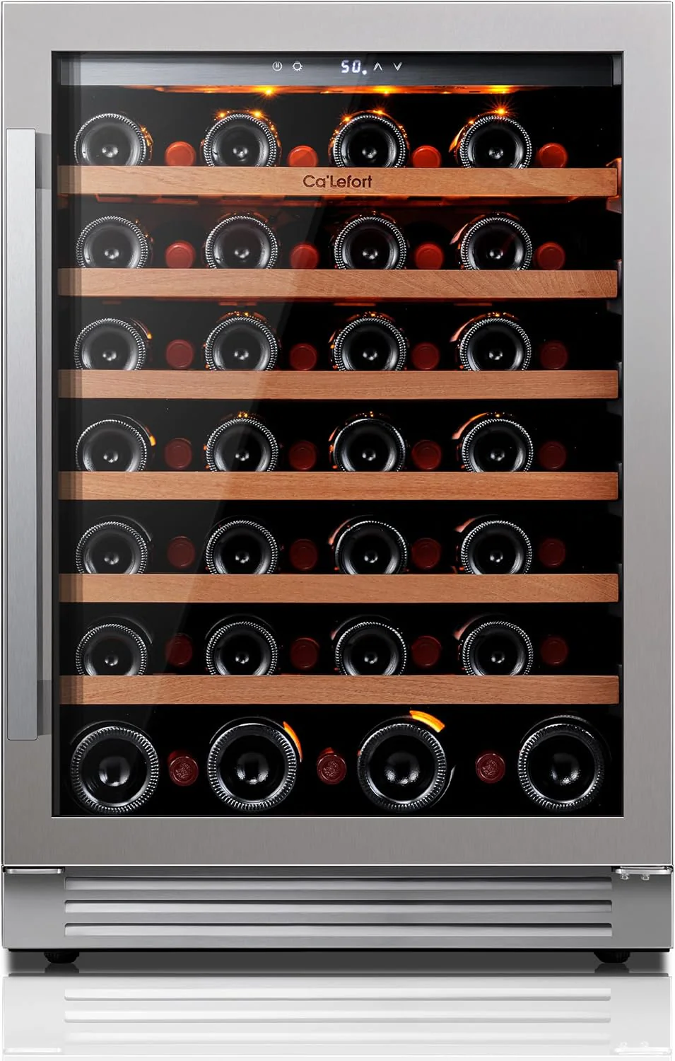 24 Inch Wine Fridge 54 Bottle Wine Cooler Refrigerator