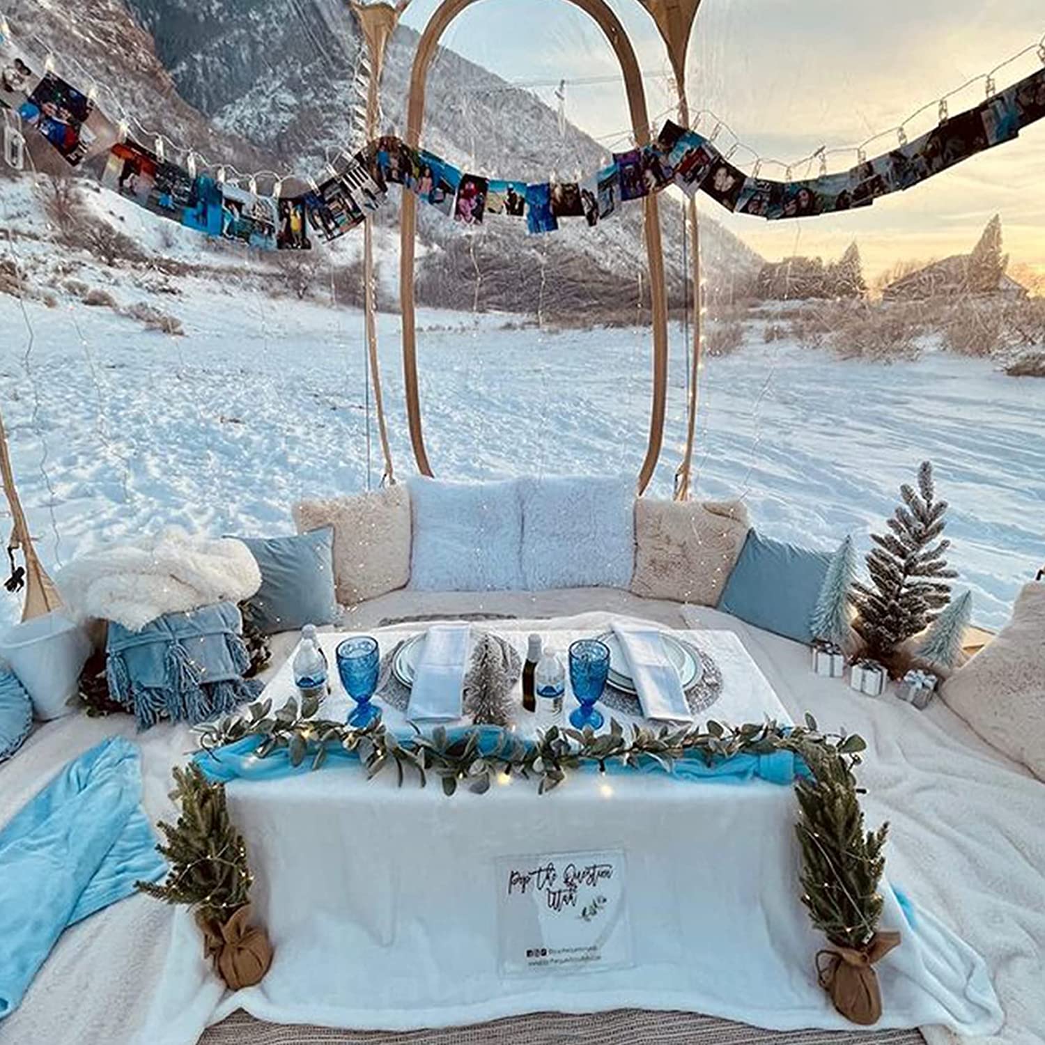 Bubble Tent Pop Up Gazebo, 8-10 Person Igloo Dome Garden Patio Canopy Shelter