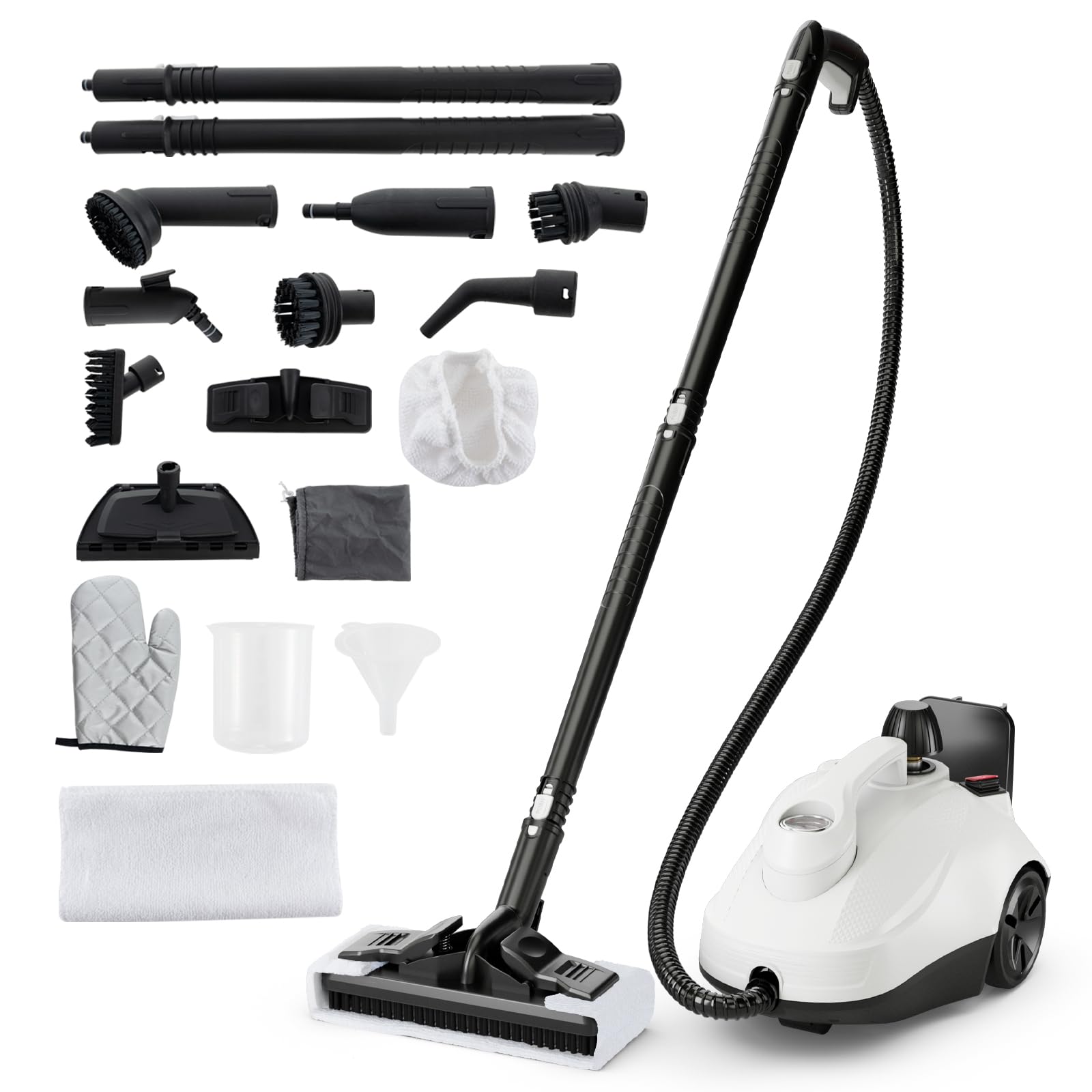 Multipurpose Steam Cleaner, 1800W Portable Household Steamer with 15 Accessories