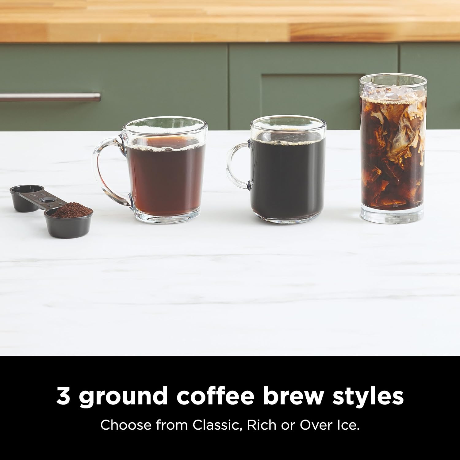 Espresso & Coffee Maker & Barista System, 3 Espresso Brew Styles, Single-Serve Coffee & Nespresso Capsule Compatible, Built-in Frother, Espresso, Cappuccino & Latte Maker, Black, CFN601