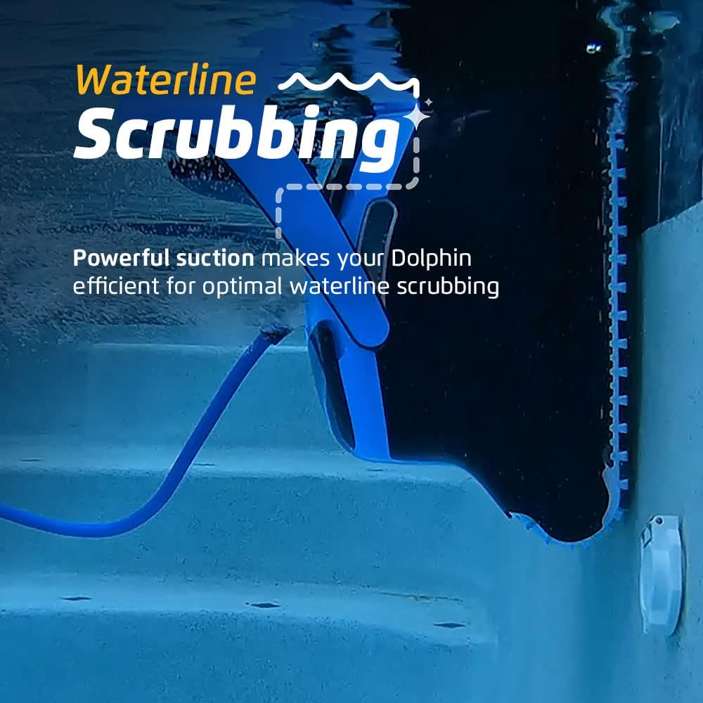 Dolphin Nautilus CC Plus Wi-Fi Automatic Robotic Pool Vacuum Cleaner, Always Cleaning, Never Charging, with Wall Climbing Scrubber Brush, Ideal for In-Ground Pools up to 50 FT in Length