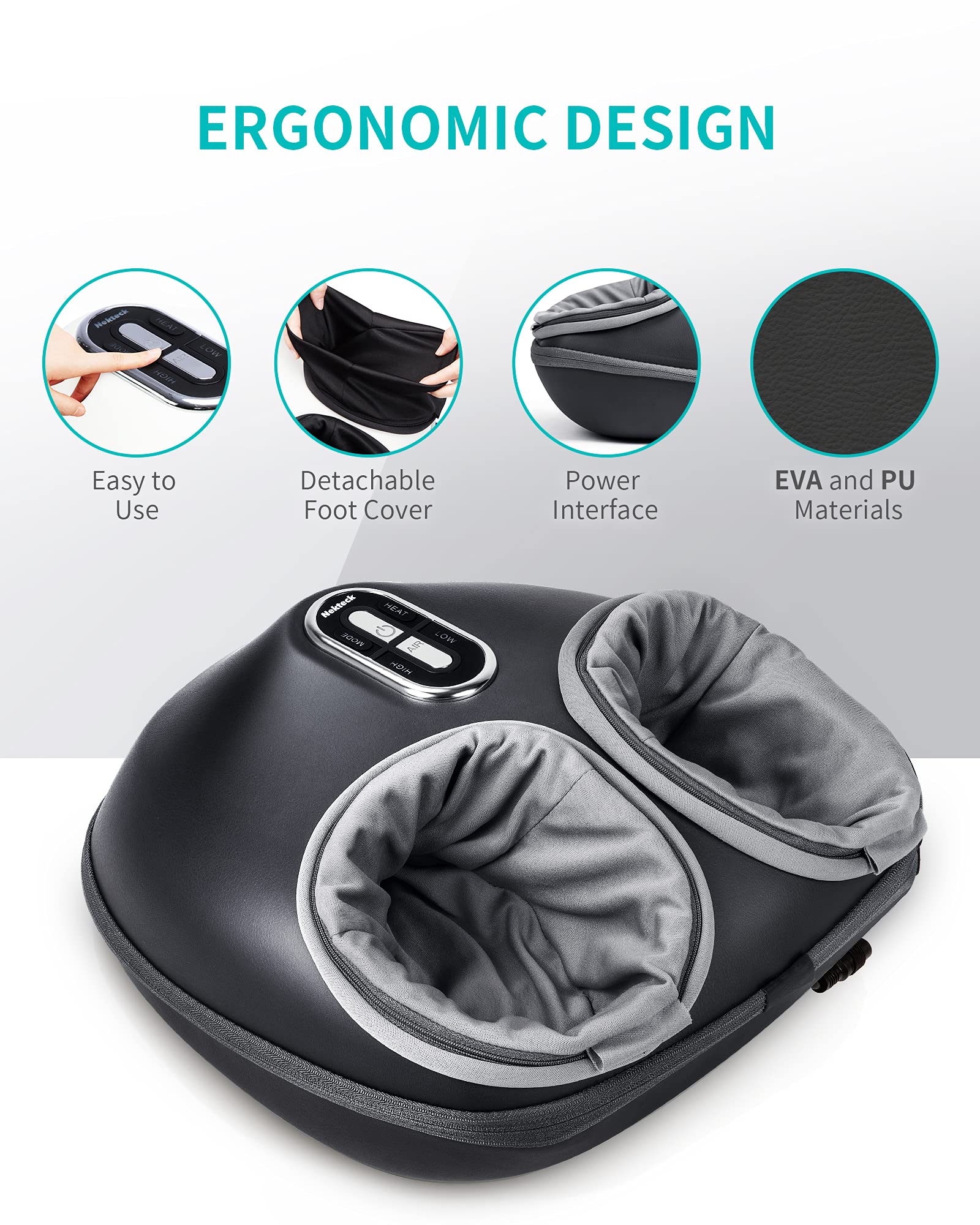 Foot Massager Machine with Soothing Heat