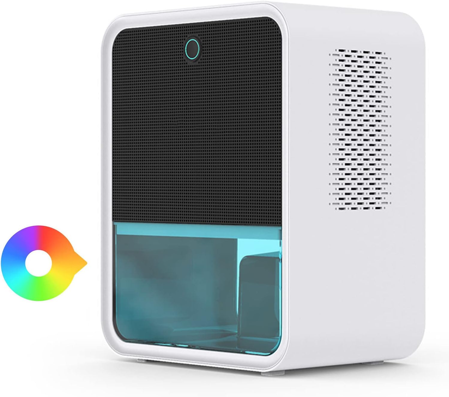 2025 Bedroom Dehumidifier 2.2L Water Tank with Hygrometer RGB LED Light