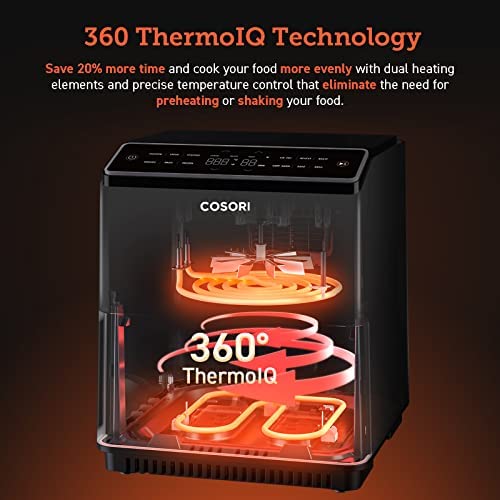 Air Fryer 6.8Qt, Dual Blaze with 360 ThermoIQ Tech