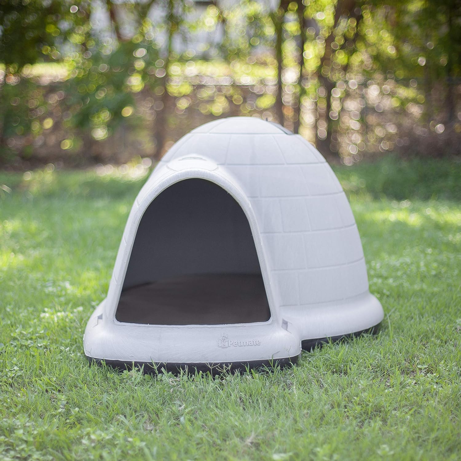 2025 Petmate Indigo Dog House (Igloo Dog House, Made in USA with 90% Recycled Materials, All-Weather Protection Pet Shelter) for XL Dogs -90 to 125 pounds, Made in USA