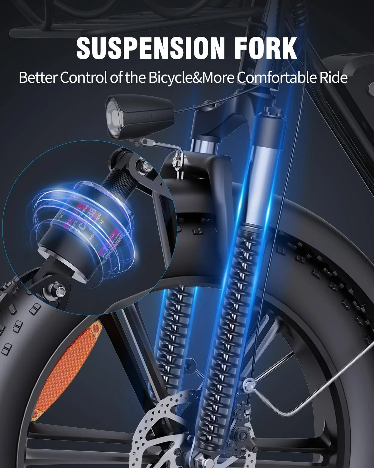 Bopzin 1000W Electric Bike for Adults 48V 15Ah Removable Battery Ebike 20