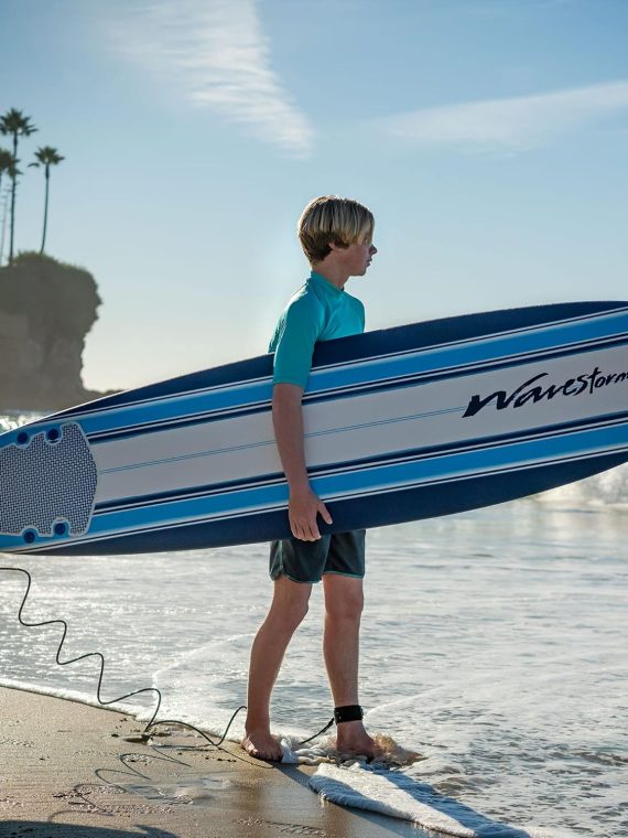 2025 Wavestorm 8ft Classic Foam Wax Free Soft Top Longboard