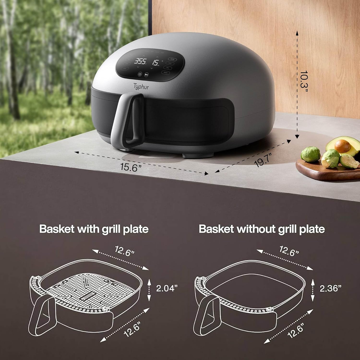 Dome 2 Extra Large Air Fryer - Smart Digital, 32 Wings