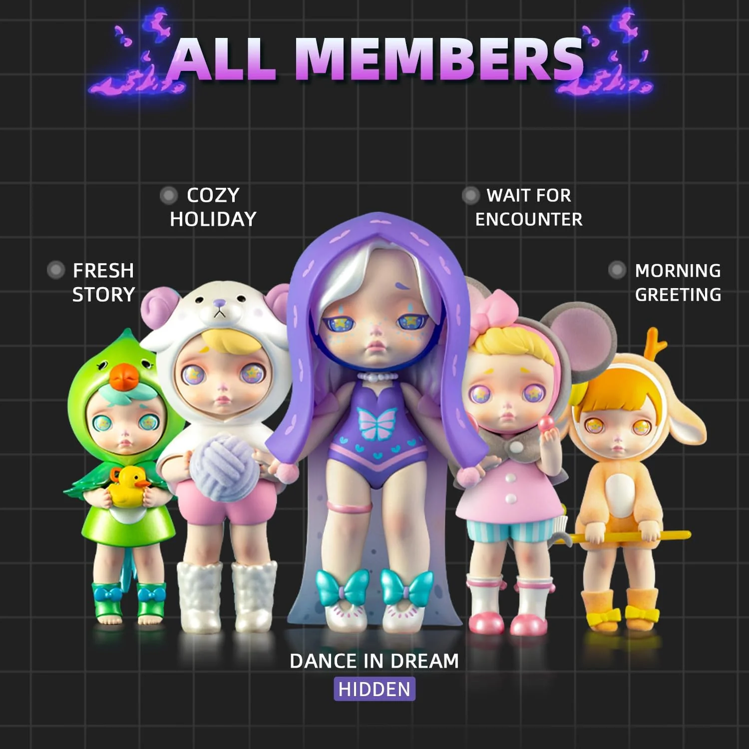 2025 12-Pack Blind Box, Fashion Trendsetters Series Cute Blind Box Action Figures Popular Collectible Toys Birthday Halloween Christmas Gifts