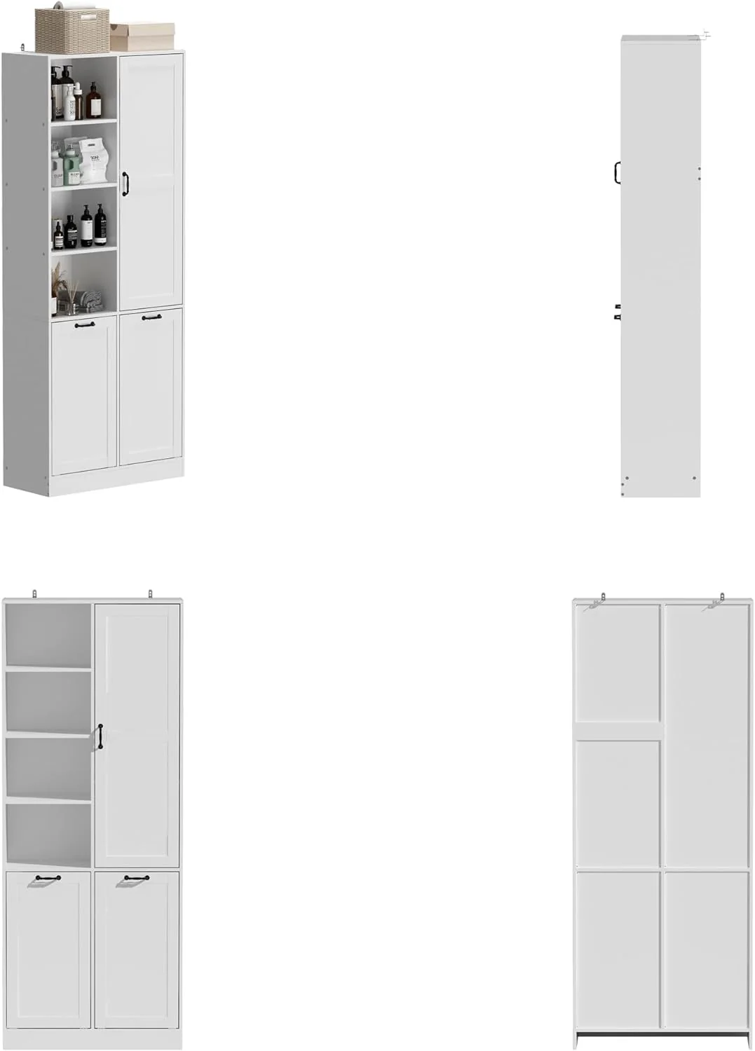 2025 Storage cabinet with laundry basket, display cabinet