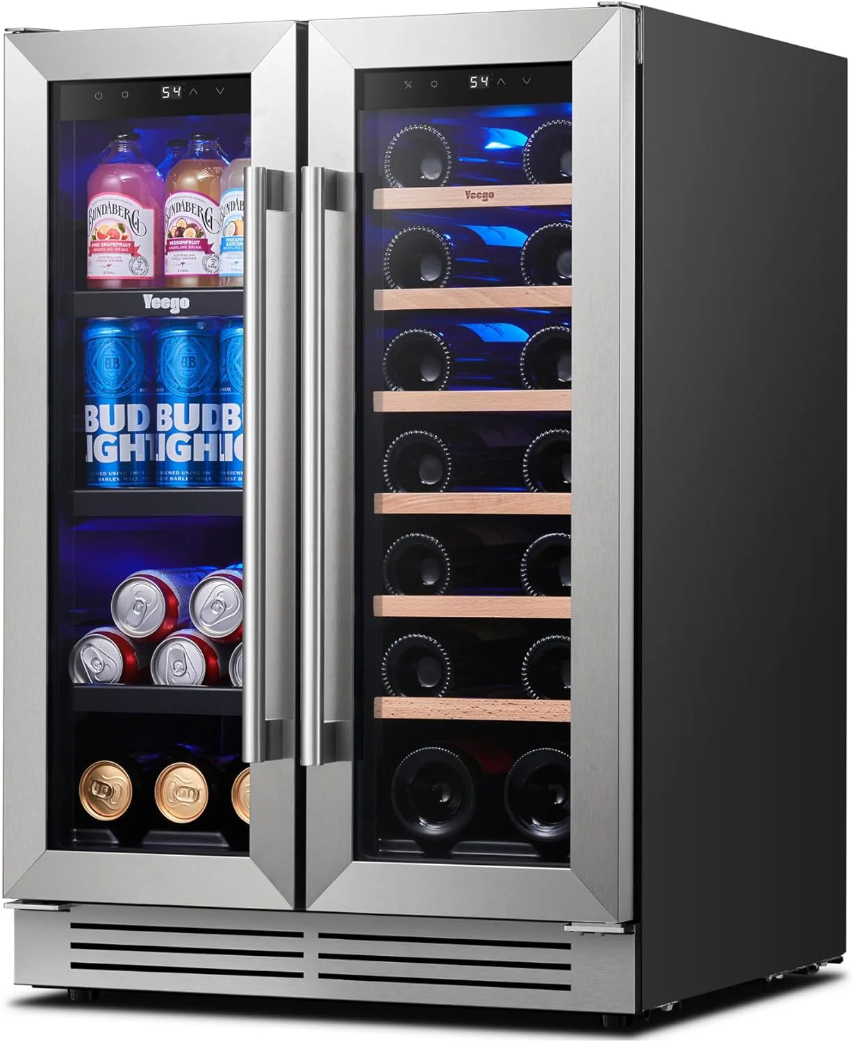 Wine Fridge Cooler 15 Inch Wine Fridge Hold 33 Bottles