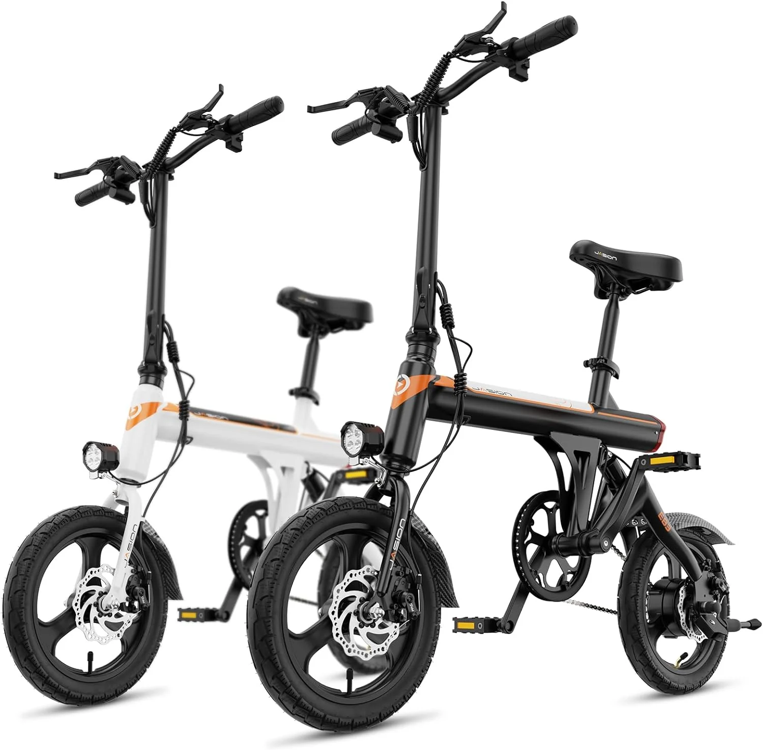 Electric Bike Adults 21mph, 500W Peak Motor, 270Wh Battery, Rear Suspension, 3 Levels Assist, 14