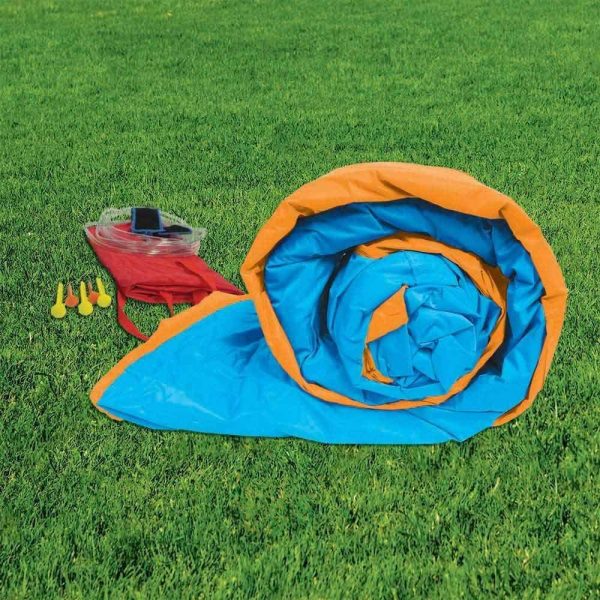 2025 BANZAI Pipeline Twist Kids Inflatable Outdoor Backyard Water Pool Aqua Splash Park and Slides